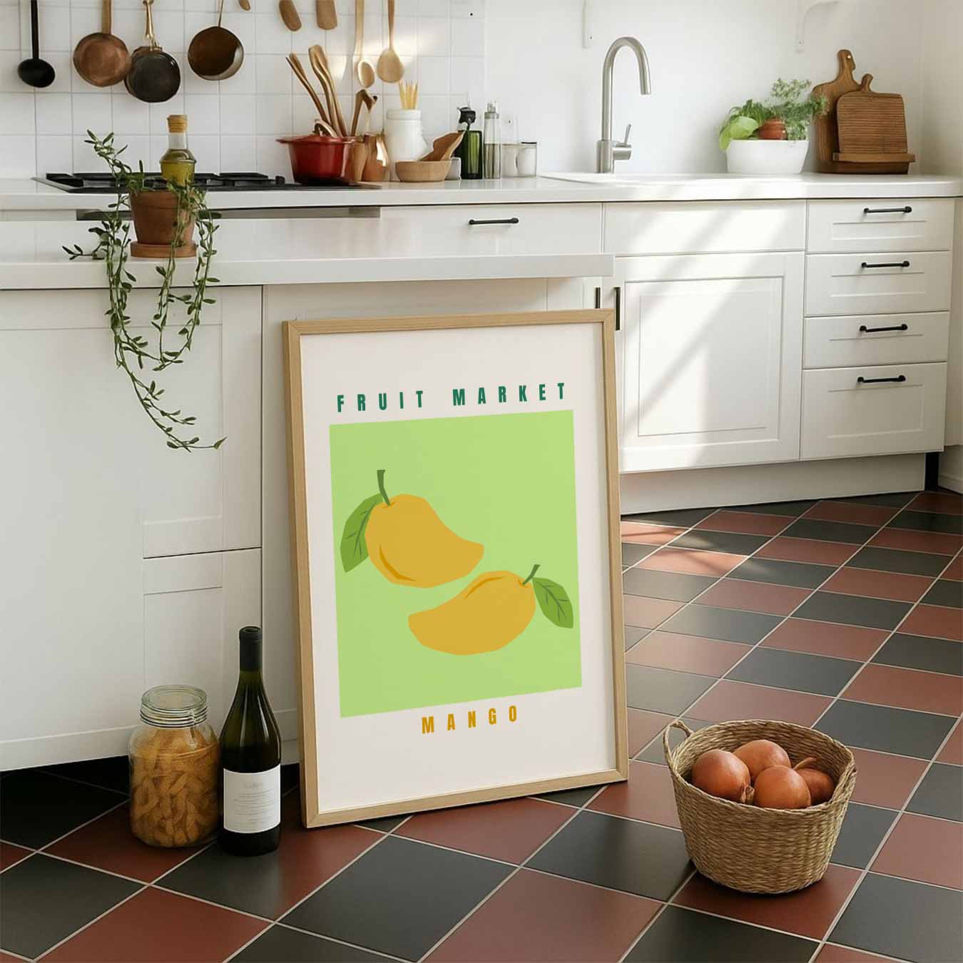 Fruitige Mango Markt Poster