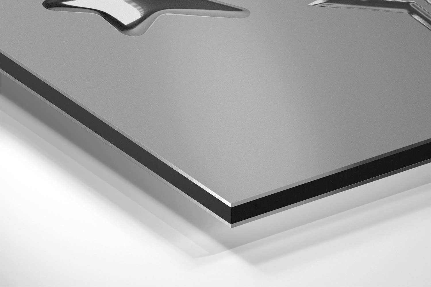 Sterrenvlinder in Zilver Kunstwerk-canvas-dibond-plexiglas-wanddecoratie-WallArtistic