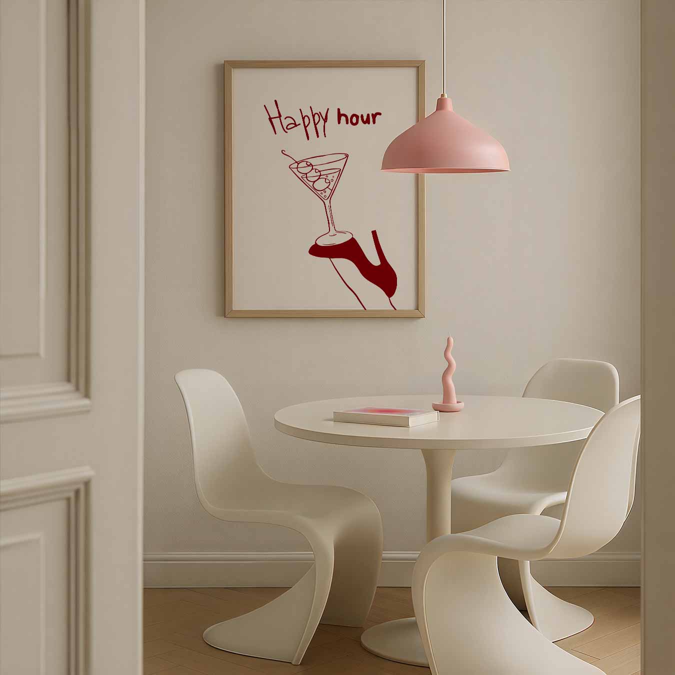 Happy Hour Cocktail Poster-WallArtistic