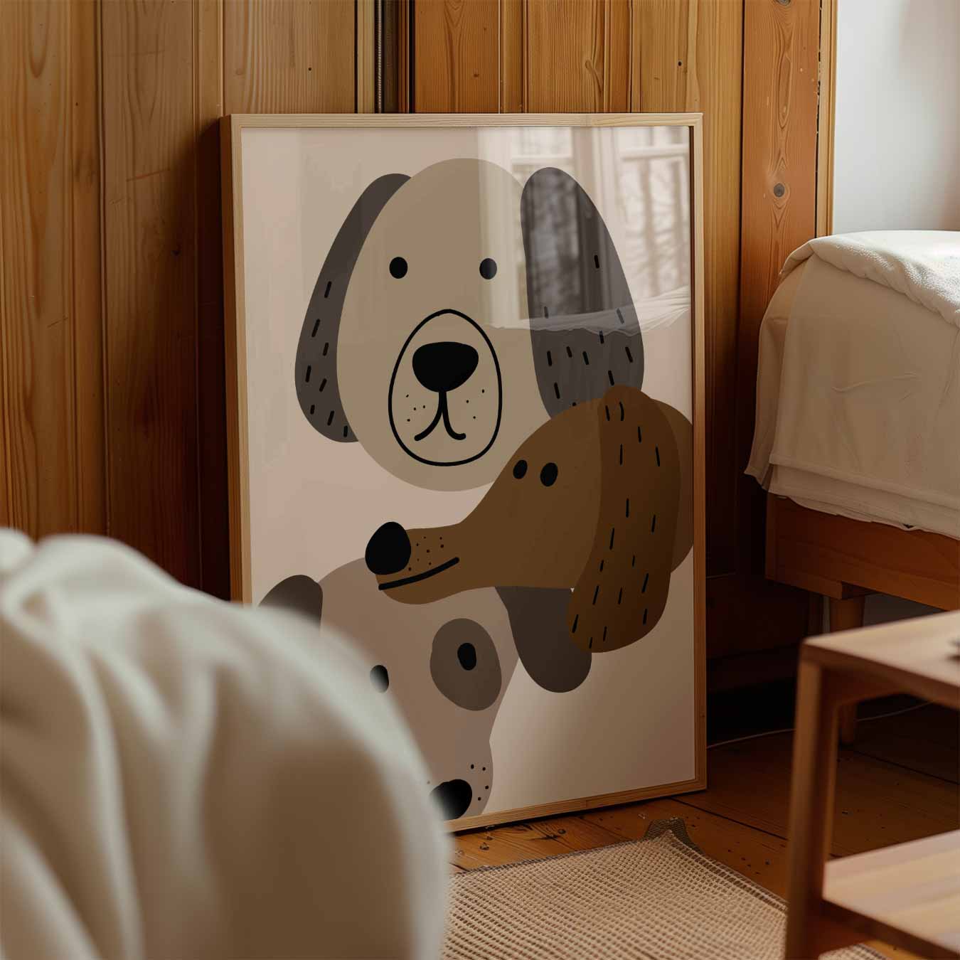 Schattige Hondenportretten Poster-WallArtistic