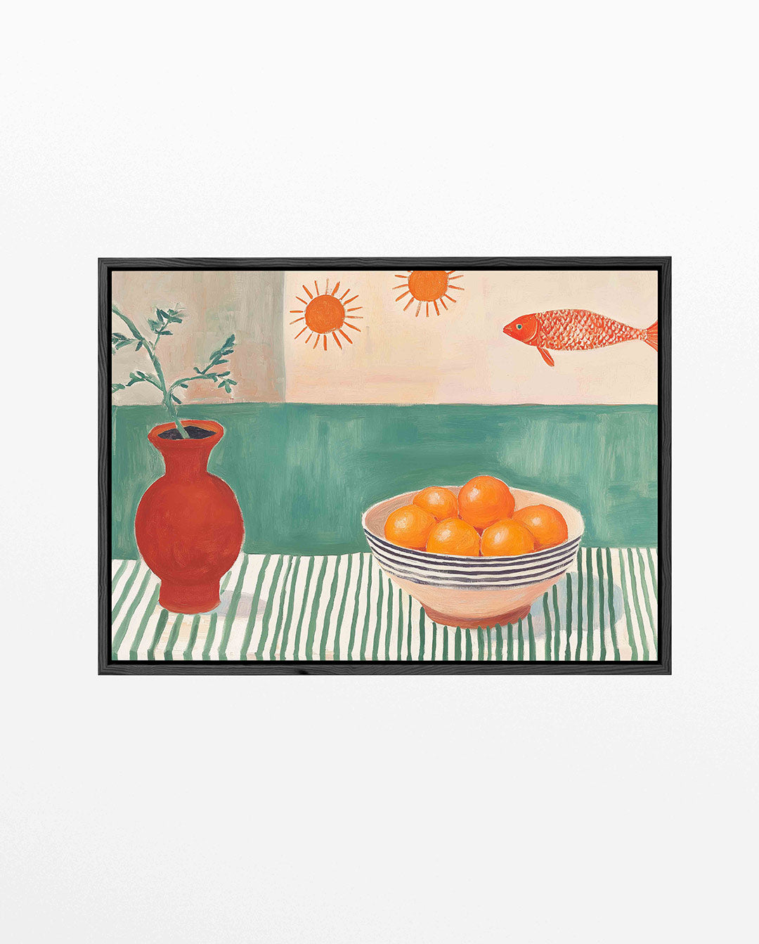 Vrolijke tafelscene Kunstwerk