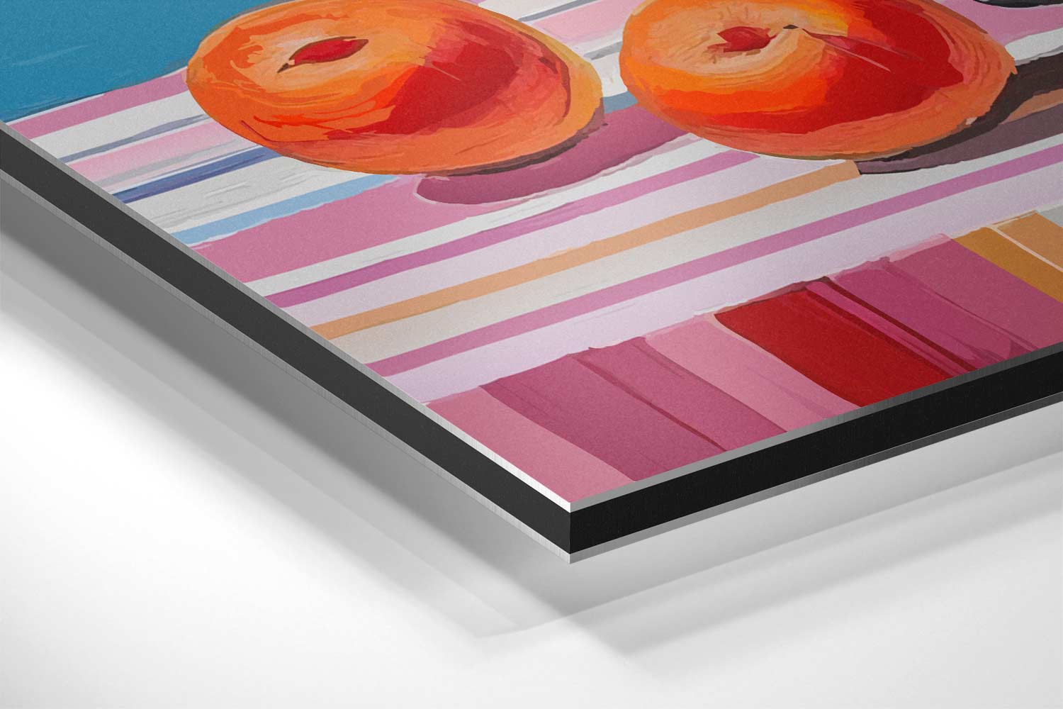 Bloemrijke Kleurenpracht in Vaas Kunstwerk-canvas-dibond-plexiglas-wanddecoratie-WallArtistic