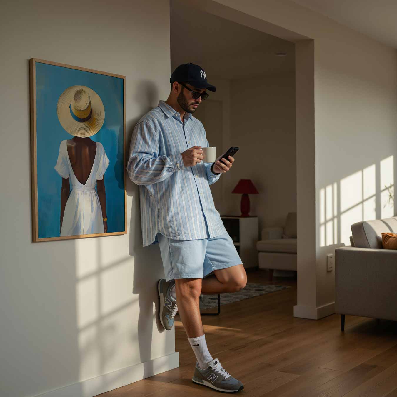 Zomerse Elegantie Poster-WallArtistic