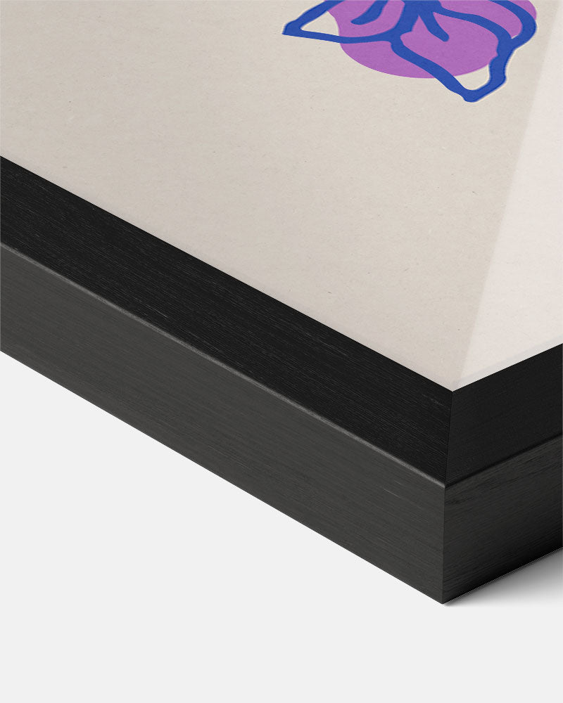 Vrolijke Bloemenpracht in Paars Poster-WallArtistic