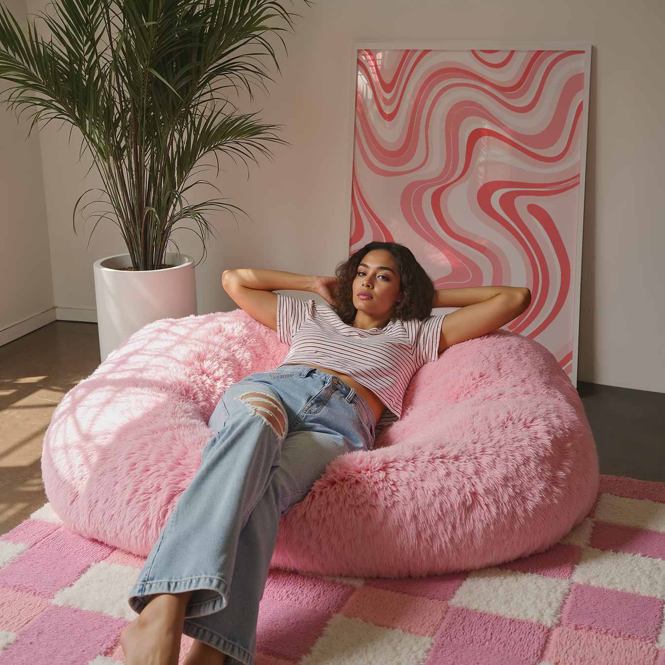 Kleurrijke Golven Wanddecoratie Poster-WallArtistic