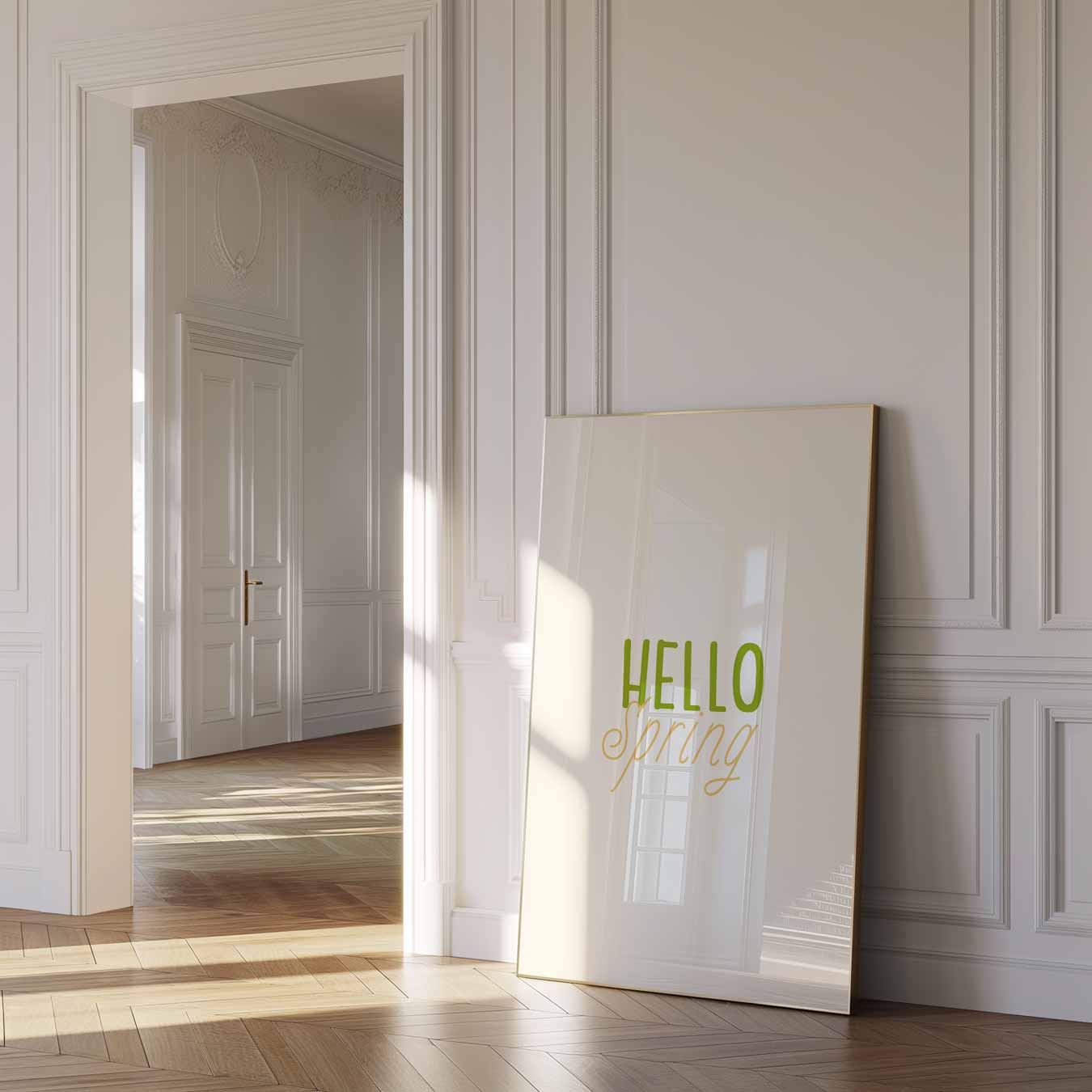 Hello Spring Poster