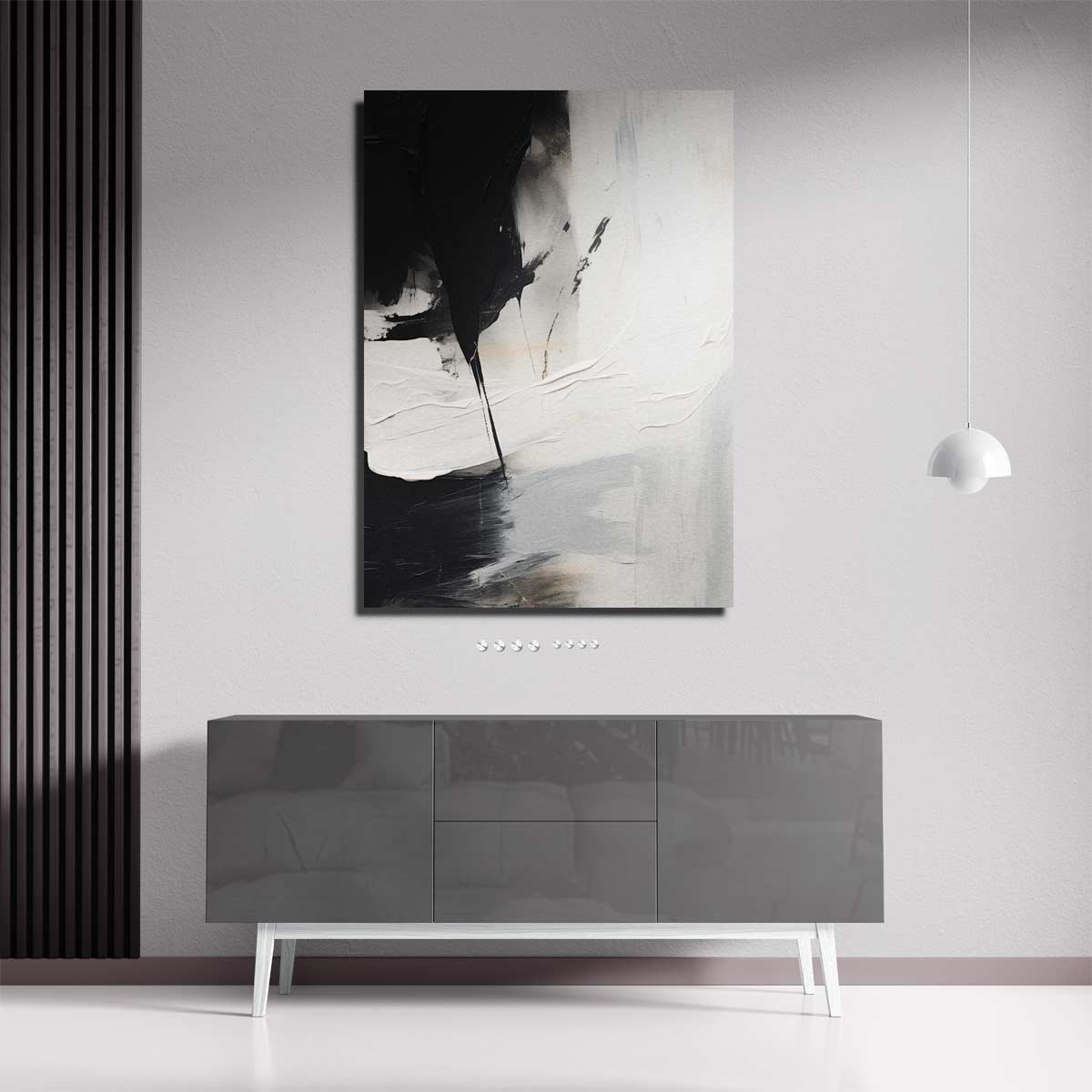 Eclips in Monochroom Kunstwerk-canvas-dibond-plexiglas-wanddecoratie-WallArtistic