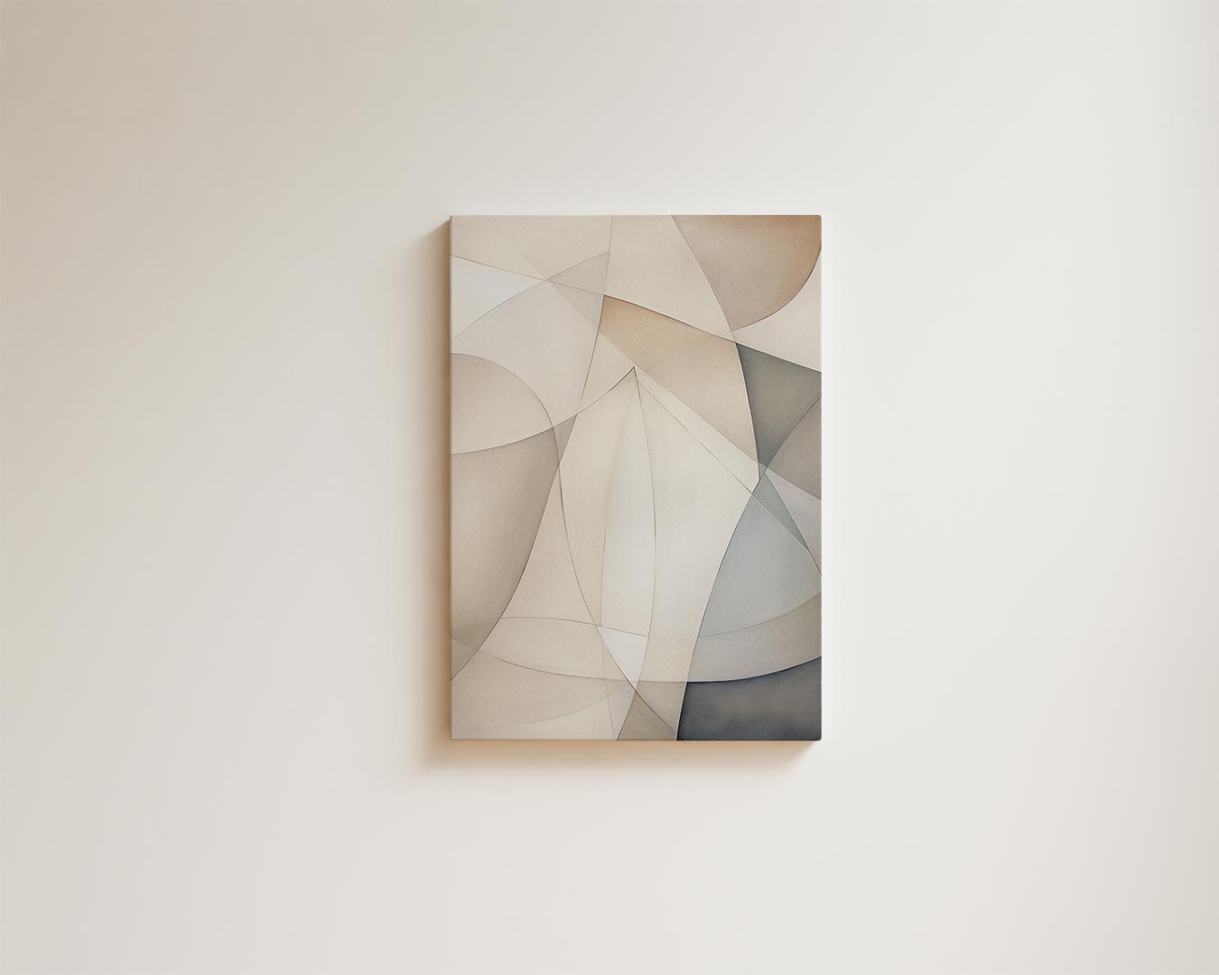 Subtiele Abstractie in Neutrale Tinten Kunstwerk-canvas-dibond-plexiglas-wanddecoratie-WallArtistic