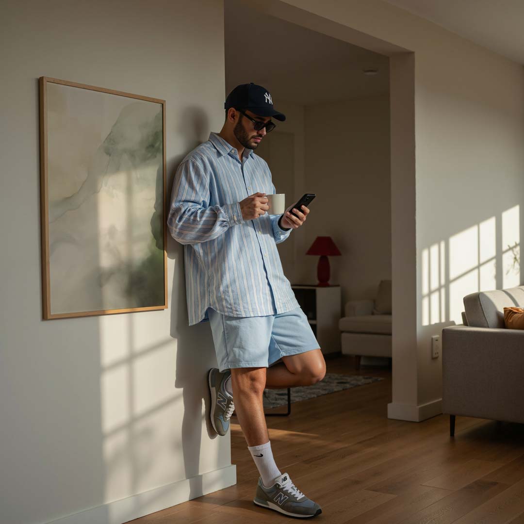 Dromerige Waterverf Wolken Poster-WallArtistic