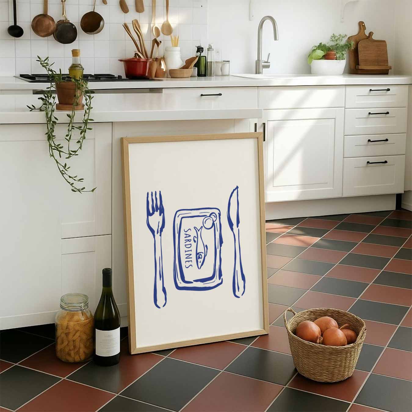 Vis en Tafel Poster