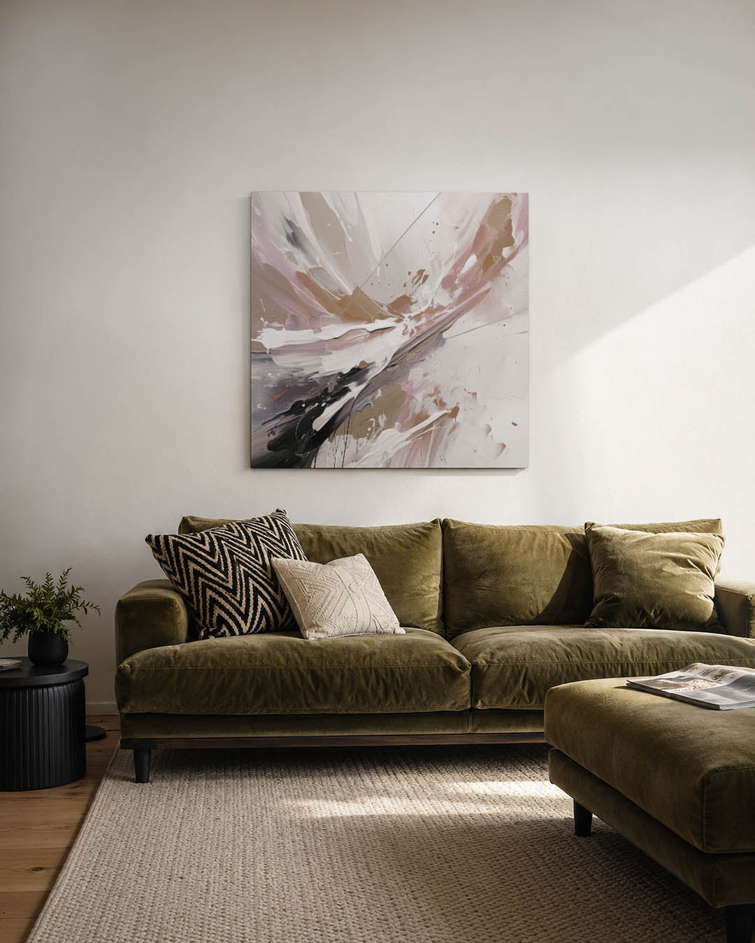 Dynamische kleurenexplosie Kunstwerk