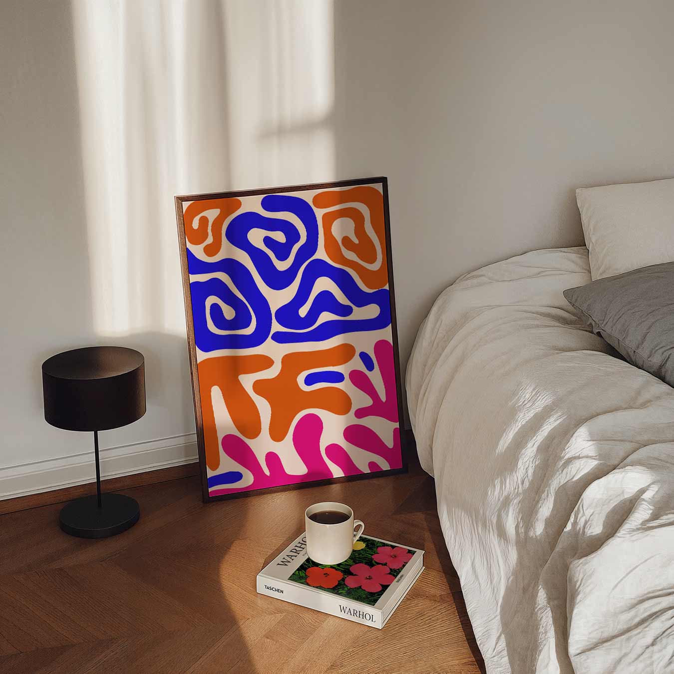 Moderne Abstracte Kleurenposters Poster