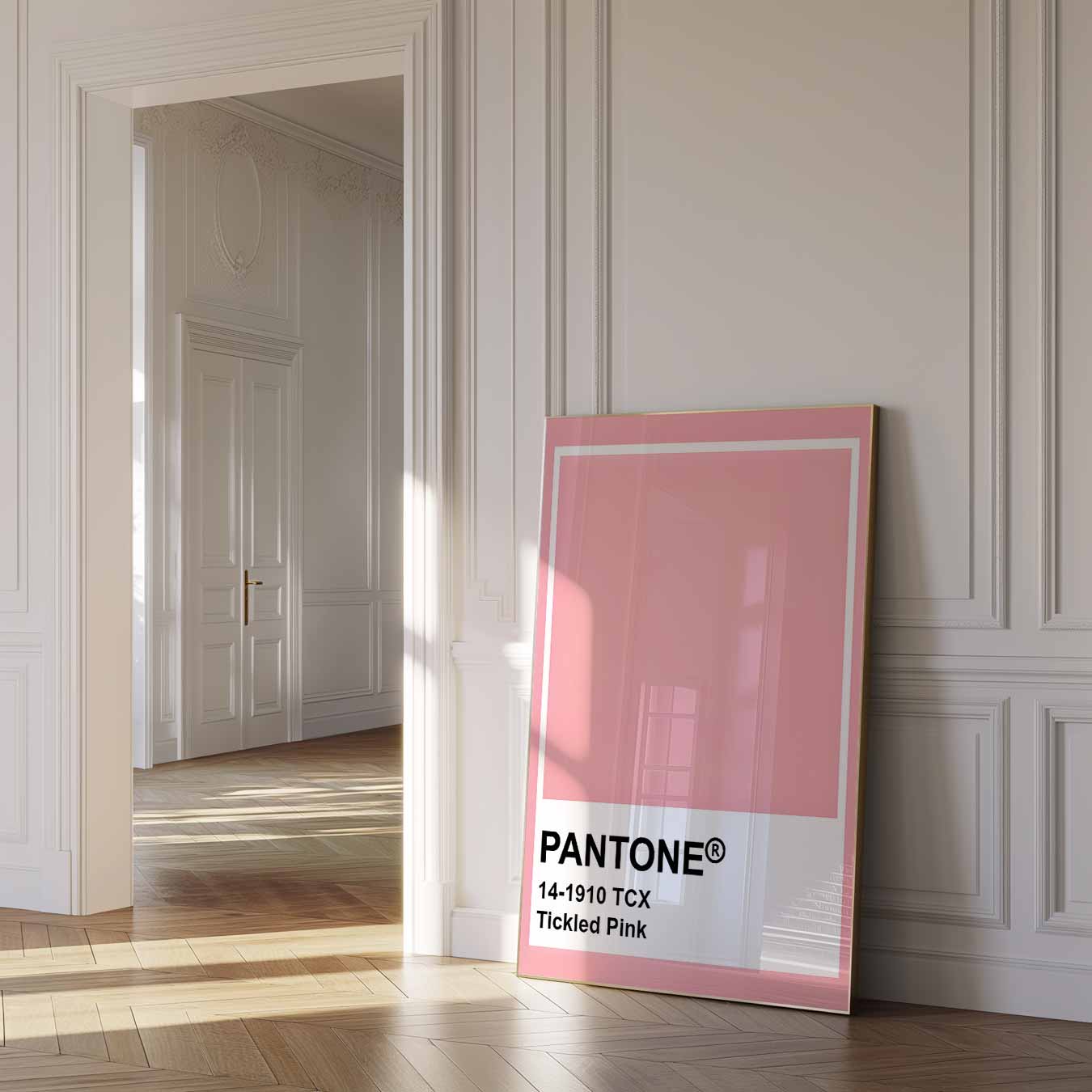 Zachte Roze Vibes Poster-WallArtistic