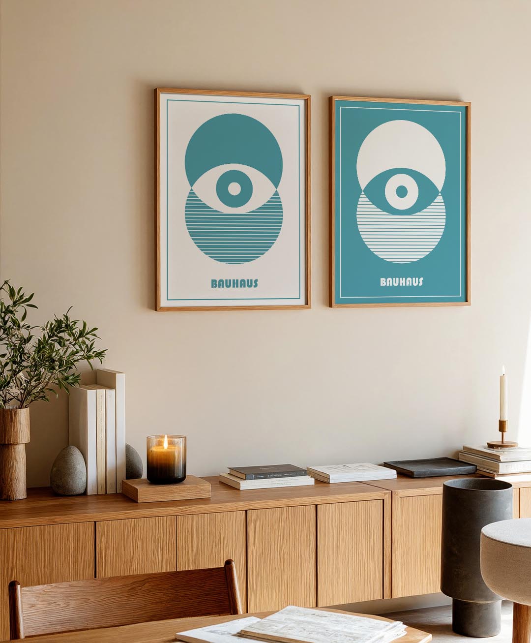 Cirkel en lijnen Posterset