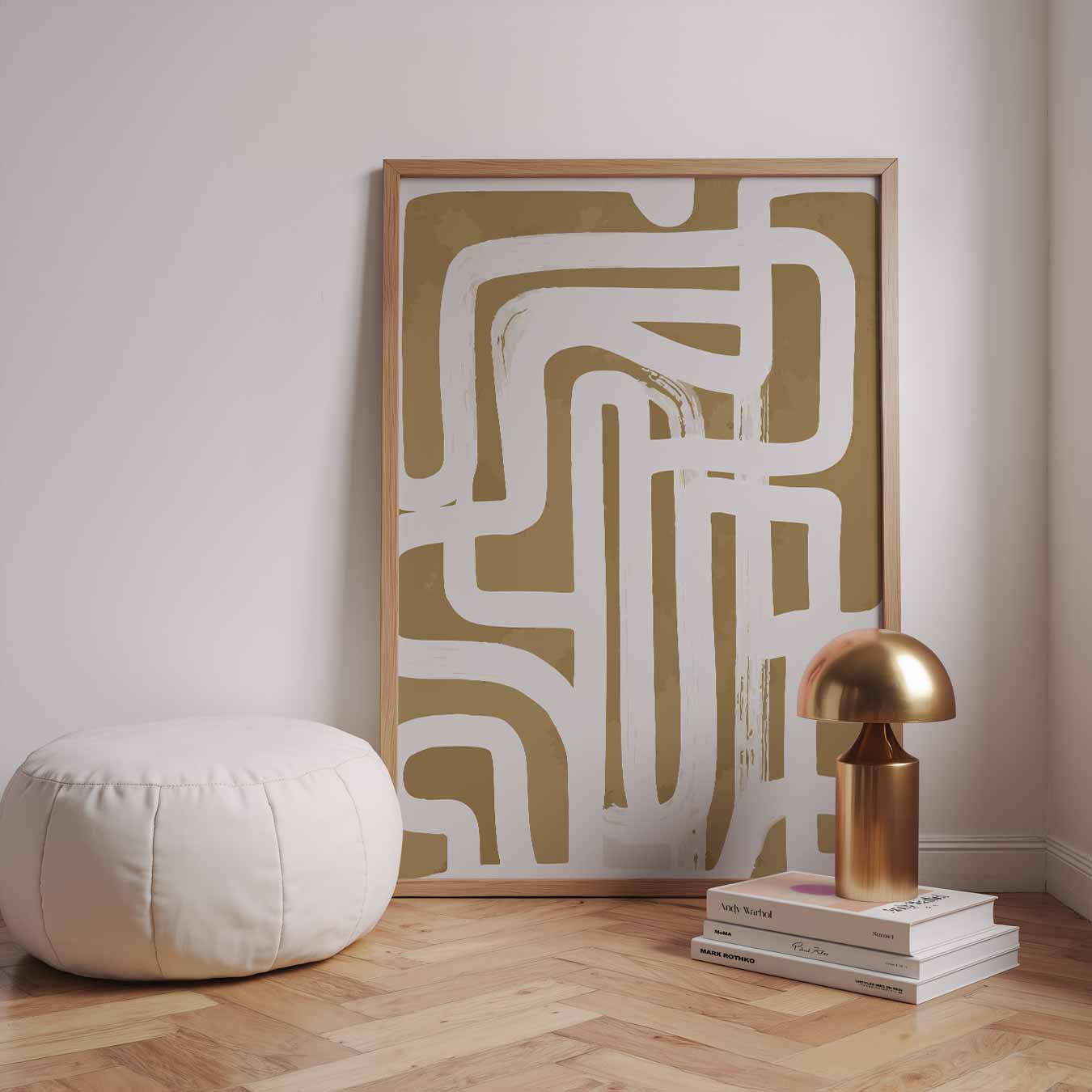 Abstracte Labyrint Poster