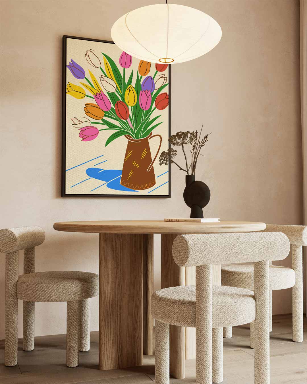 Bloemenpracht in de Eenvoud Kunstwerk-canvas-dibond-plexiglas-wanddecoratie-WallArtistic