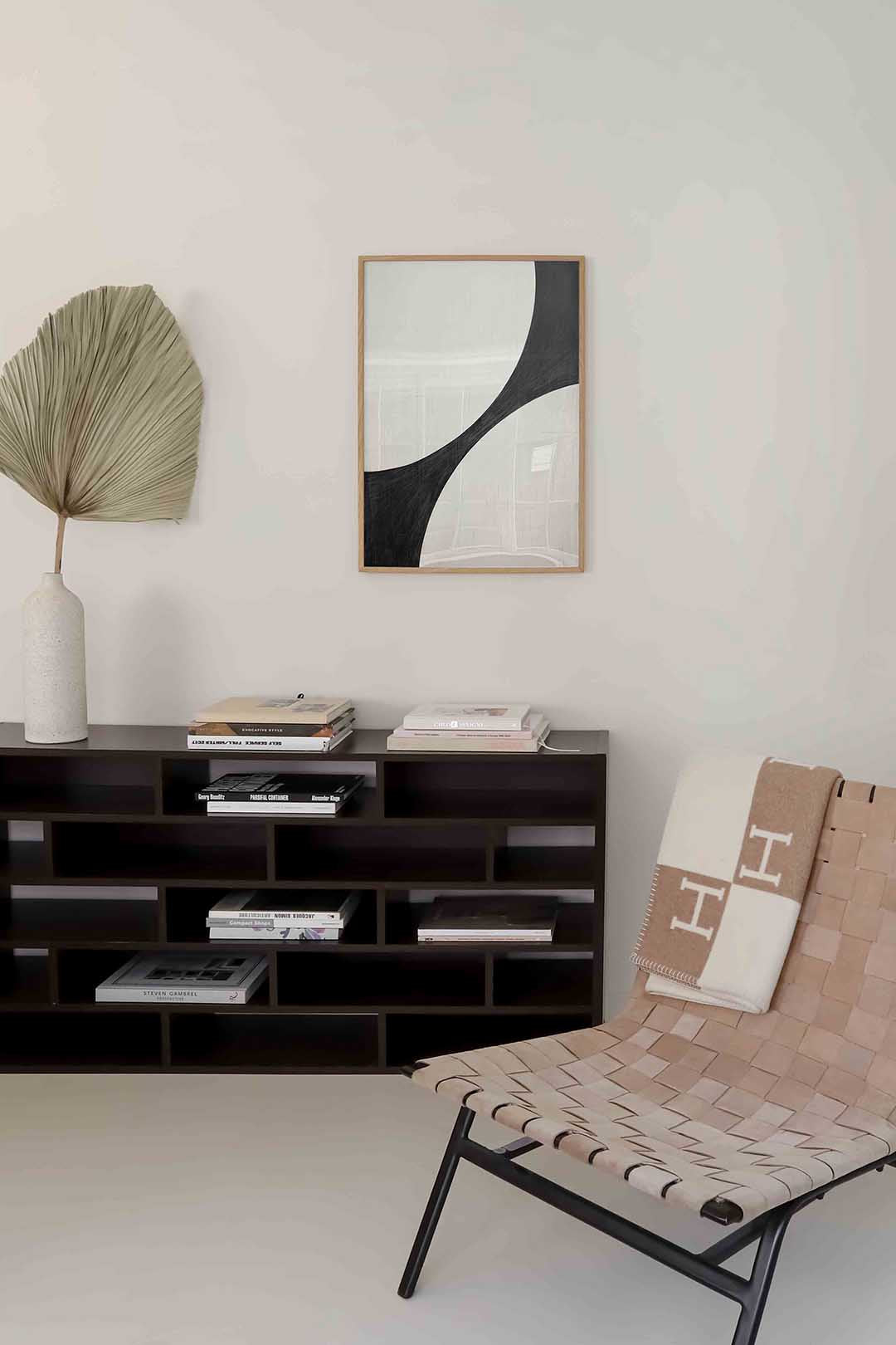 Abstracte zwart wit Poster