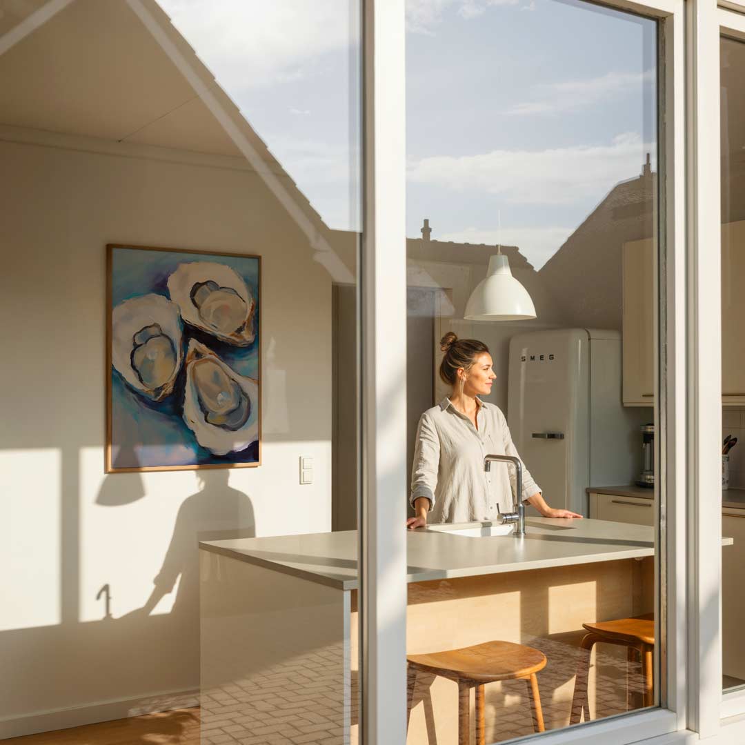 Elegante Oesterkunst Poster-WallArtistic