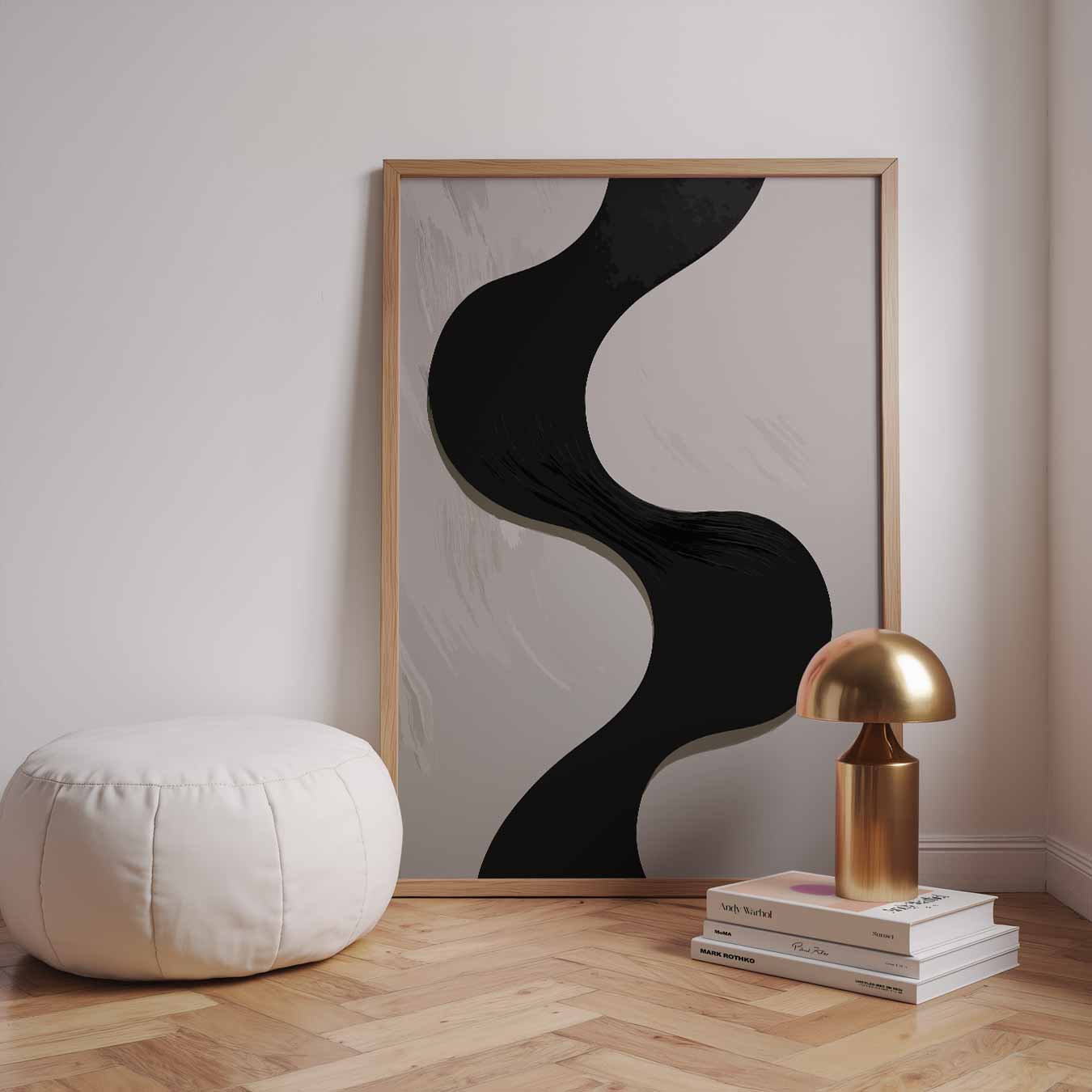 Modern Vloeiend Abstract Poster