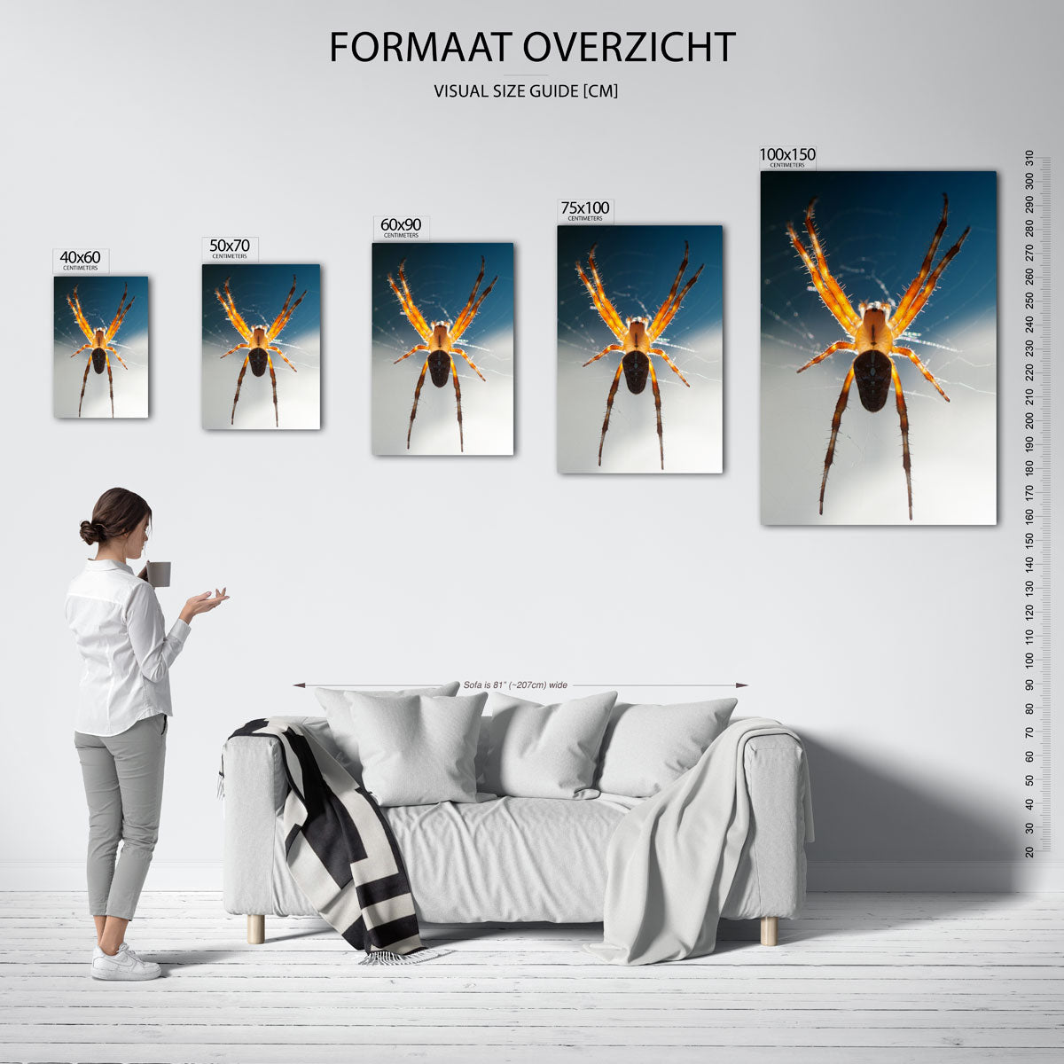 Spin in web Kunstwerk