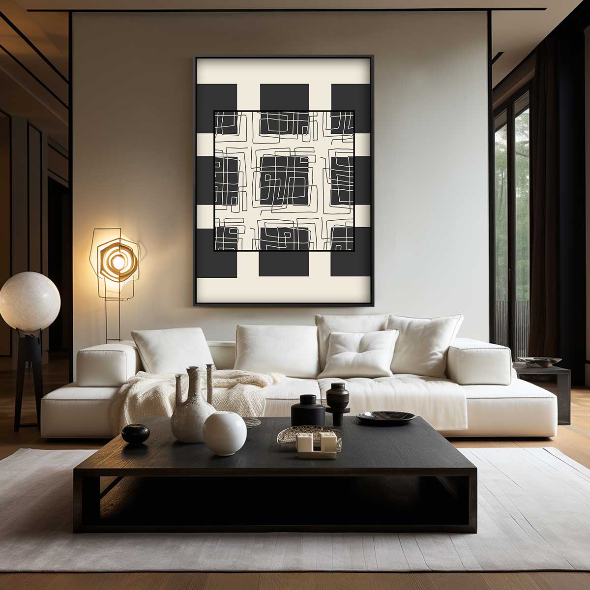 Moderne Doedelpatronen Kunstwerk-canvas-dibond-plexiglas-wanddecoratie-WallArtistic