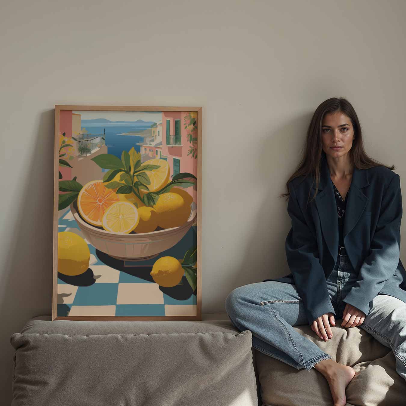 Zonnige Citrustrio Poster