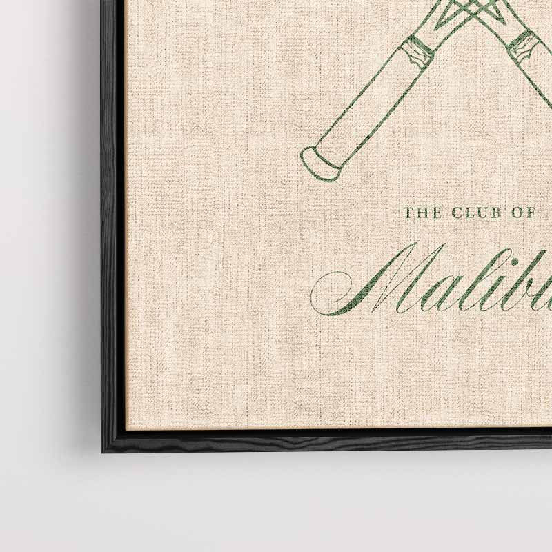 Tennisclub Retro Poster