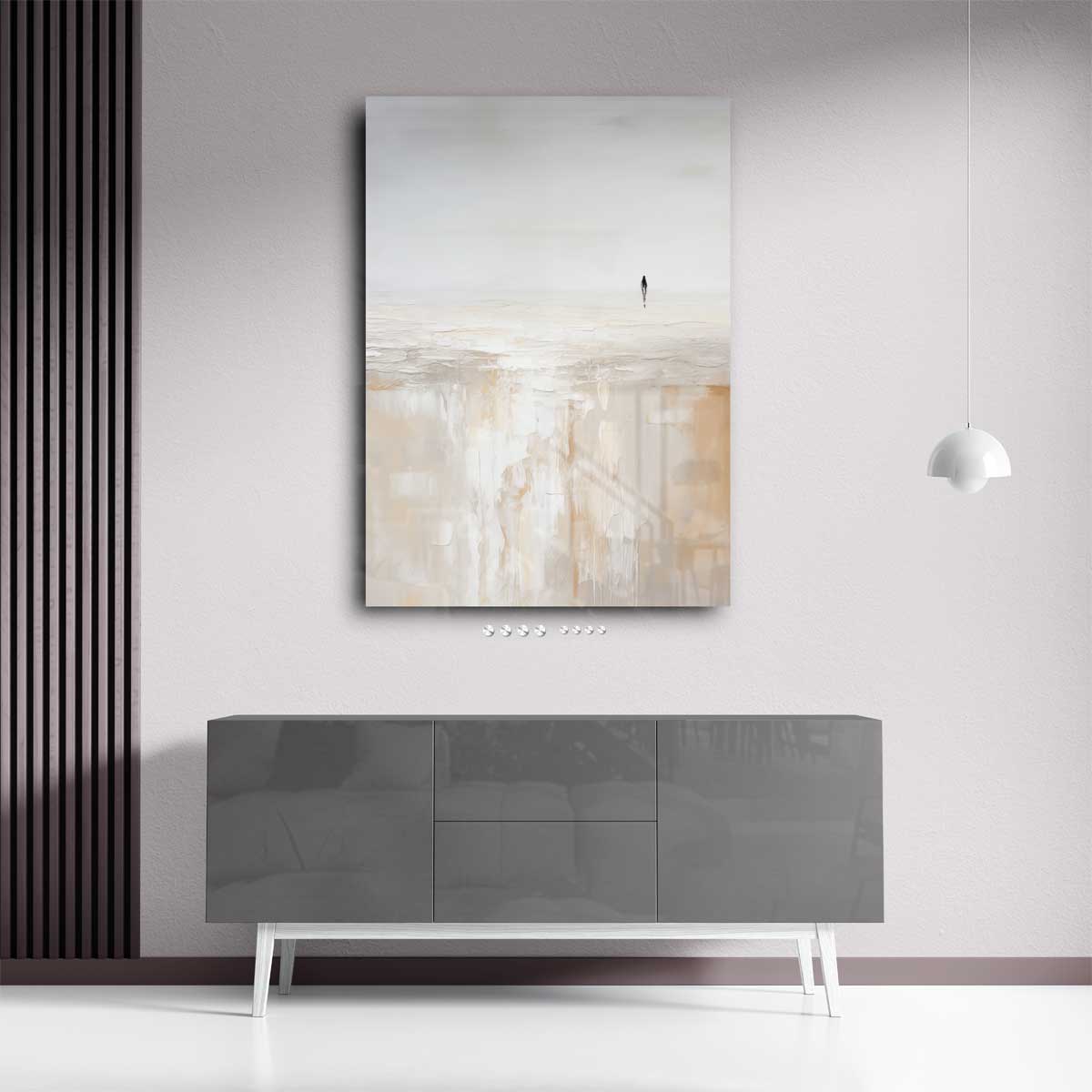 Eenzaamheid in de Leegte Kunstwerk-canvas-dibond-plexiglas-wanddecoratie-WallArtistic