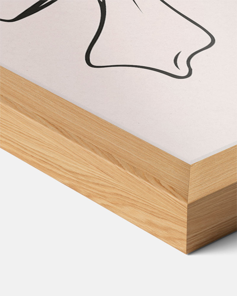 Elegante Strik Illustratie Poster-WallArtistic