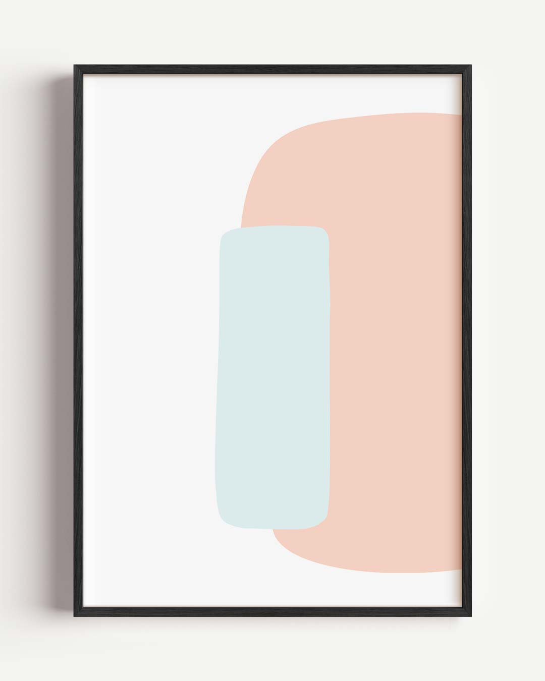 Abstracte Pastel Vormen Poster-WallArtistic