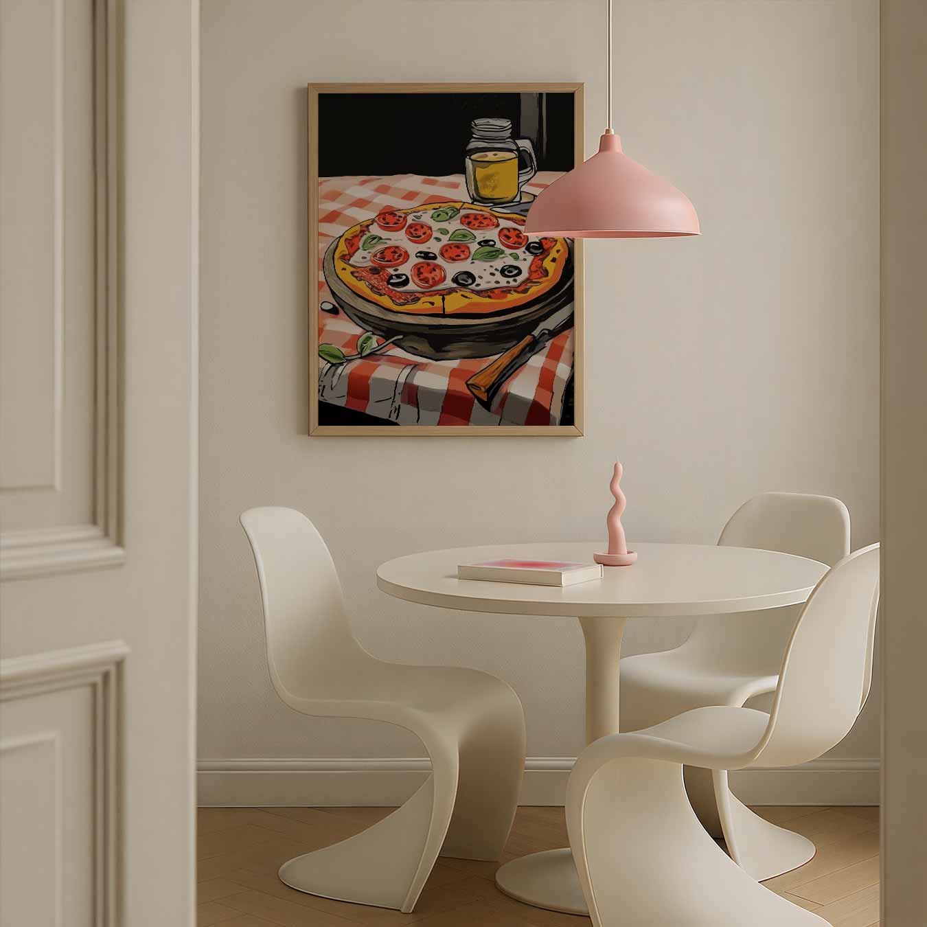 Sfeervolle Pizza Poster-WallArtistic