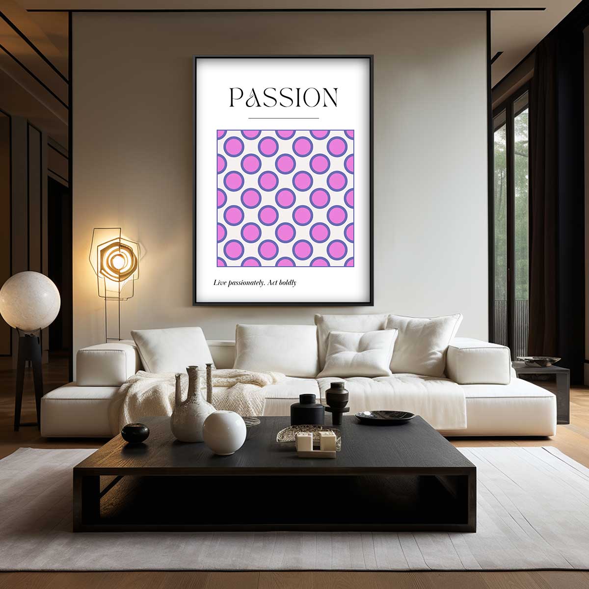Cirkelpatroon van Passie Kunstwerk-canvas-dibond-plexiglas-wanddecoratie-WallArtistic