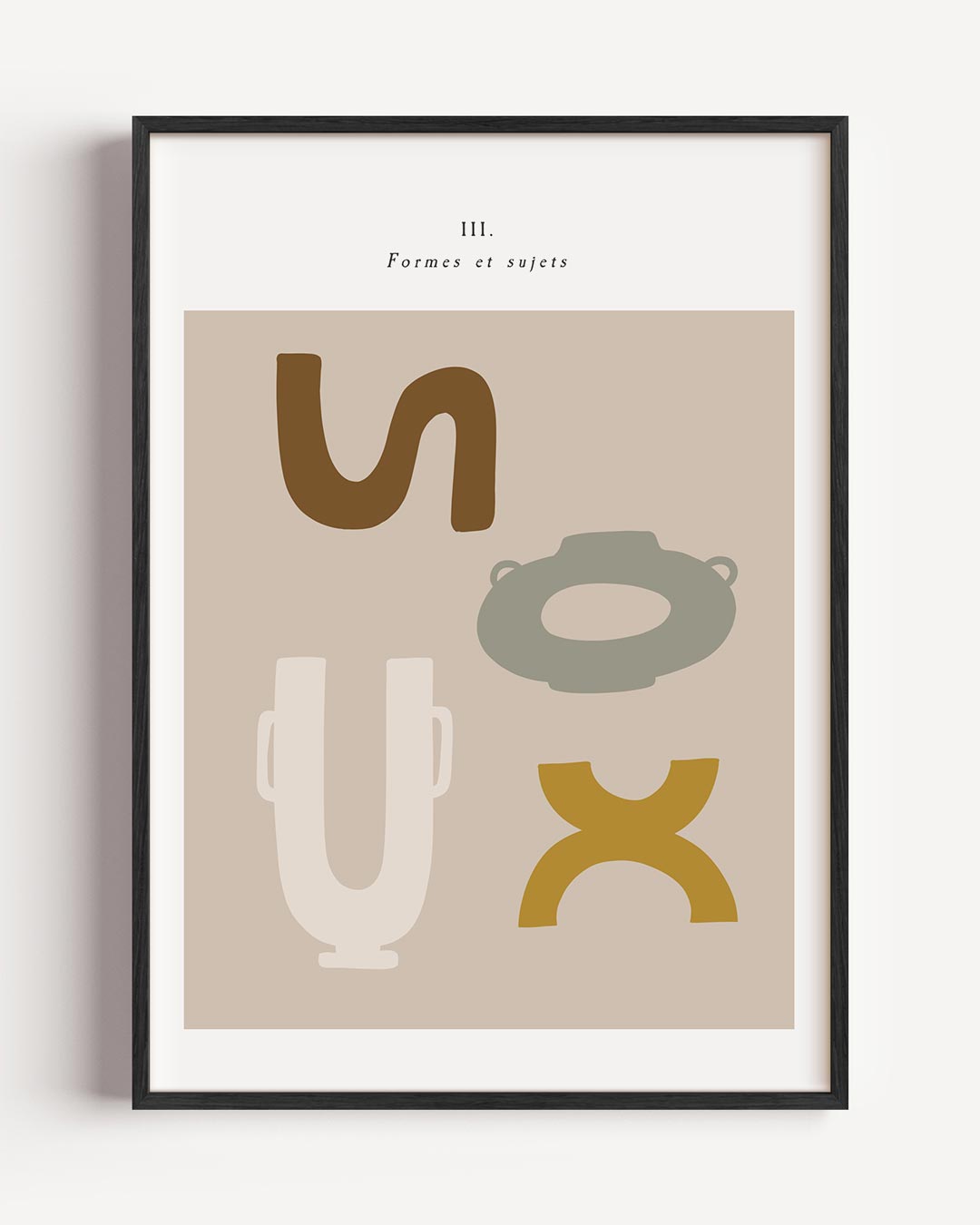 Moderne Abstracte Vormen Poster-WallArtistic