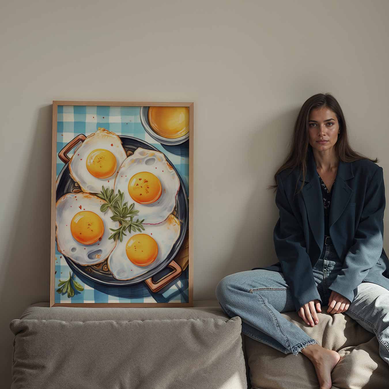 Vrolijke Sunny Side-Up Wall Art Poster