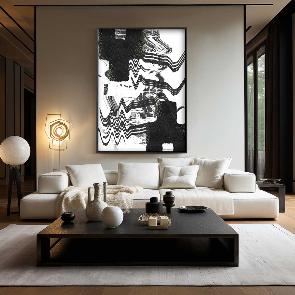 Dynamische Golven Kunstwerk-canvas-dibond-plexiglas-wanddecoratie-WallArtistic