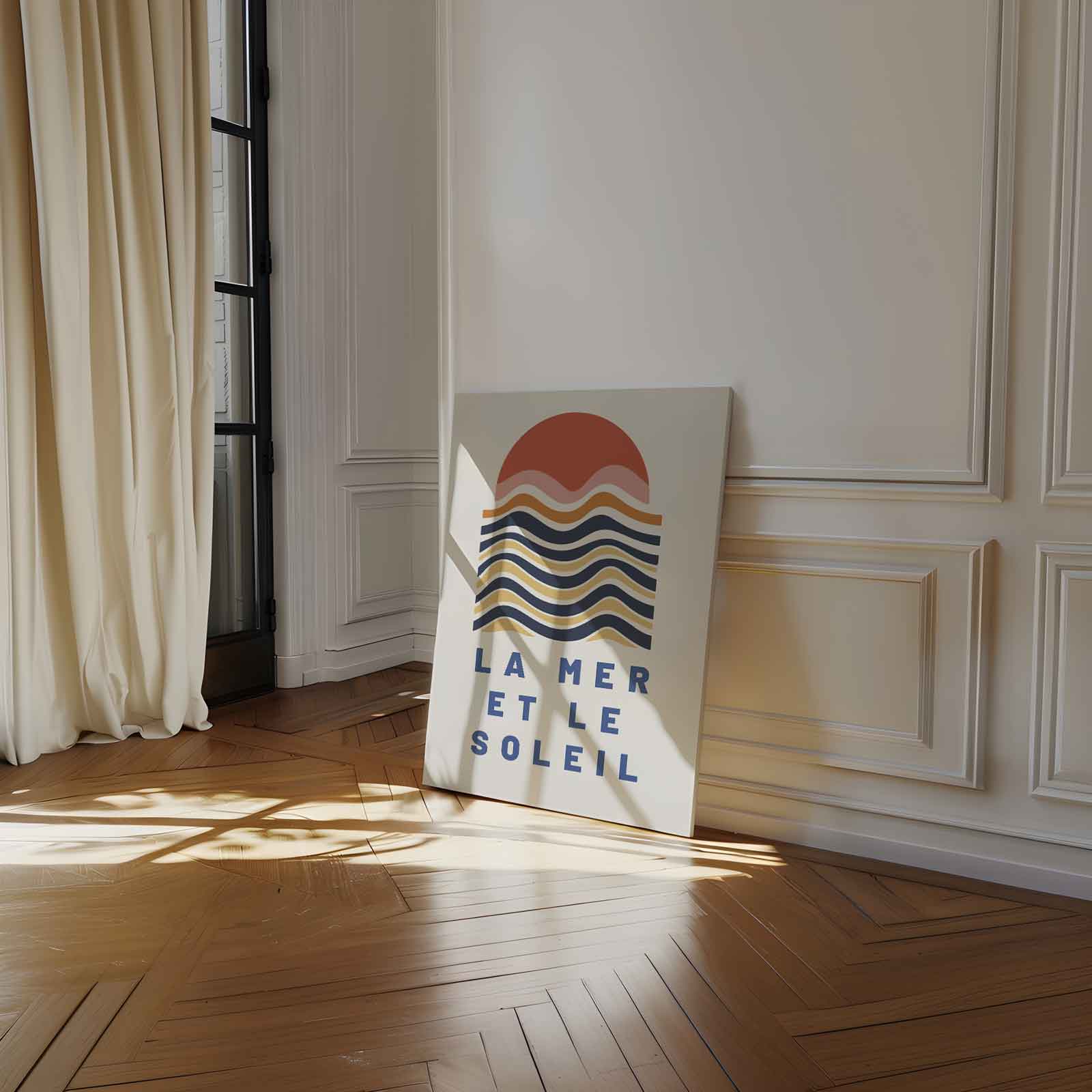 Zonsondergang aan Zee Kunstwerk-canvas-dibond-plexiglas-wanddecoratie-WallArtistic