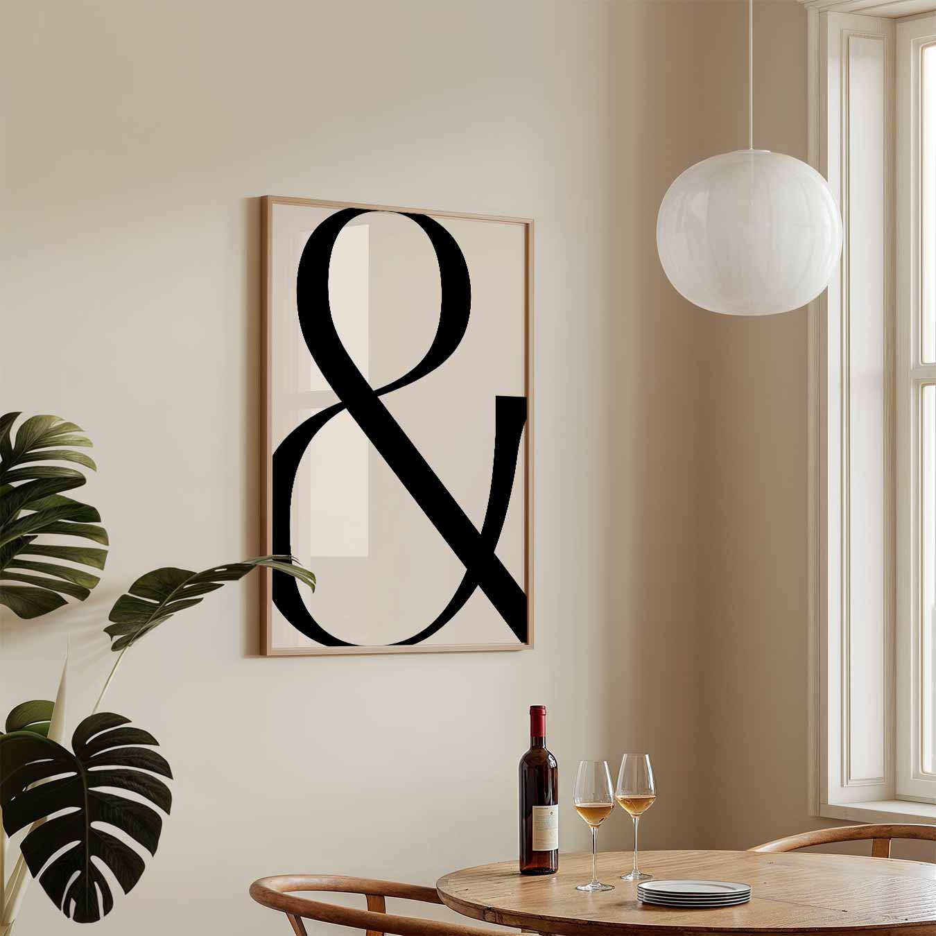 Stijlvolle Ampersand Poster