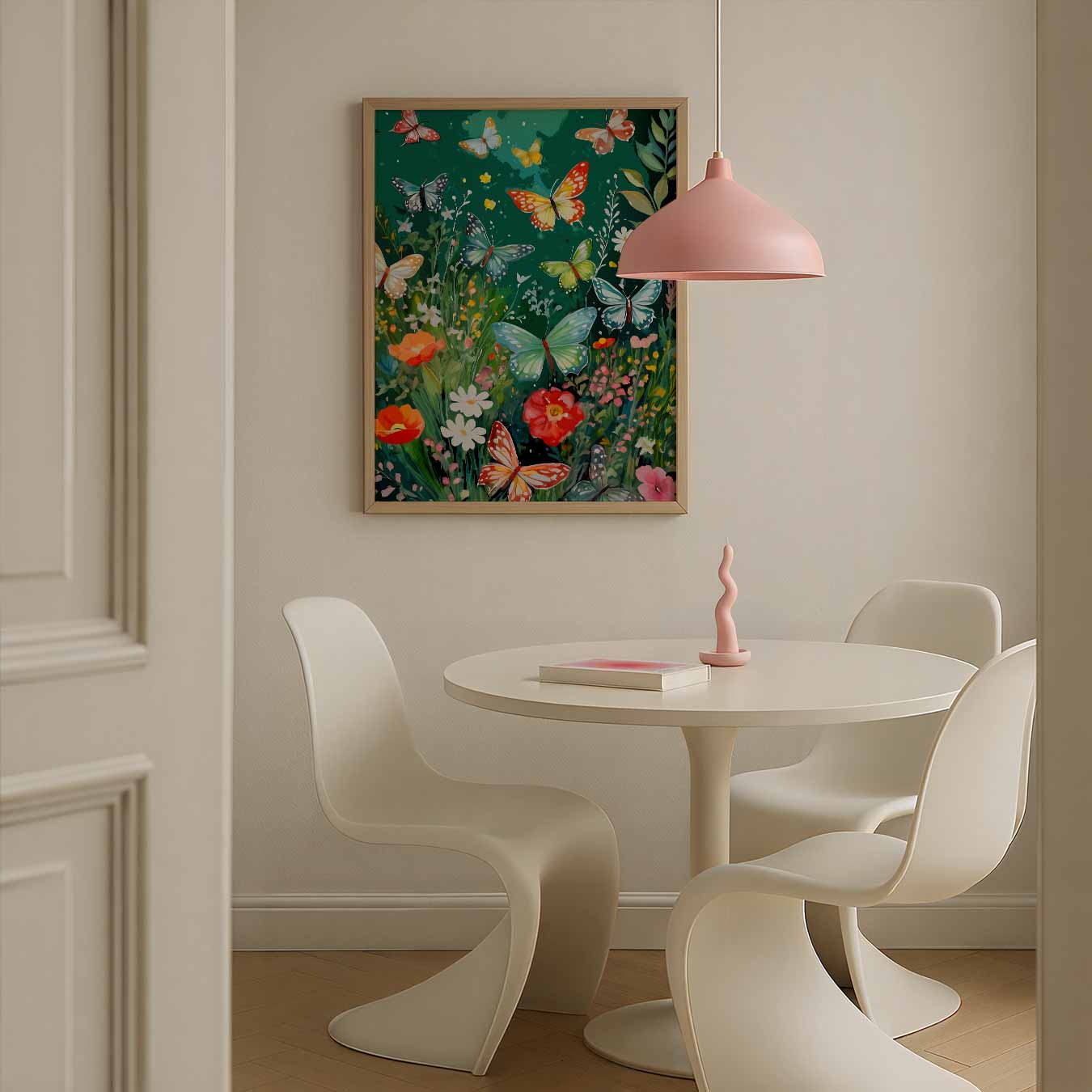 Vlinders en Bloemen Paradijs Poster