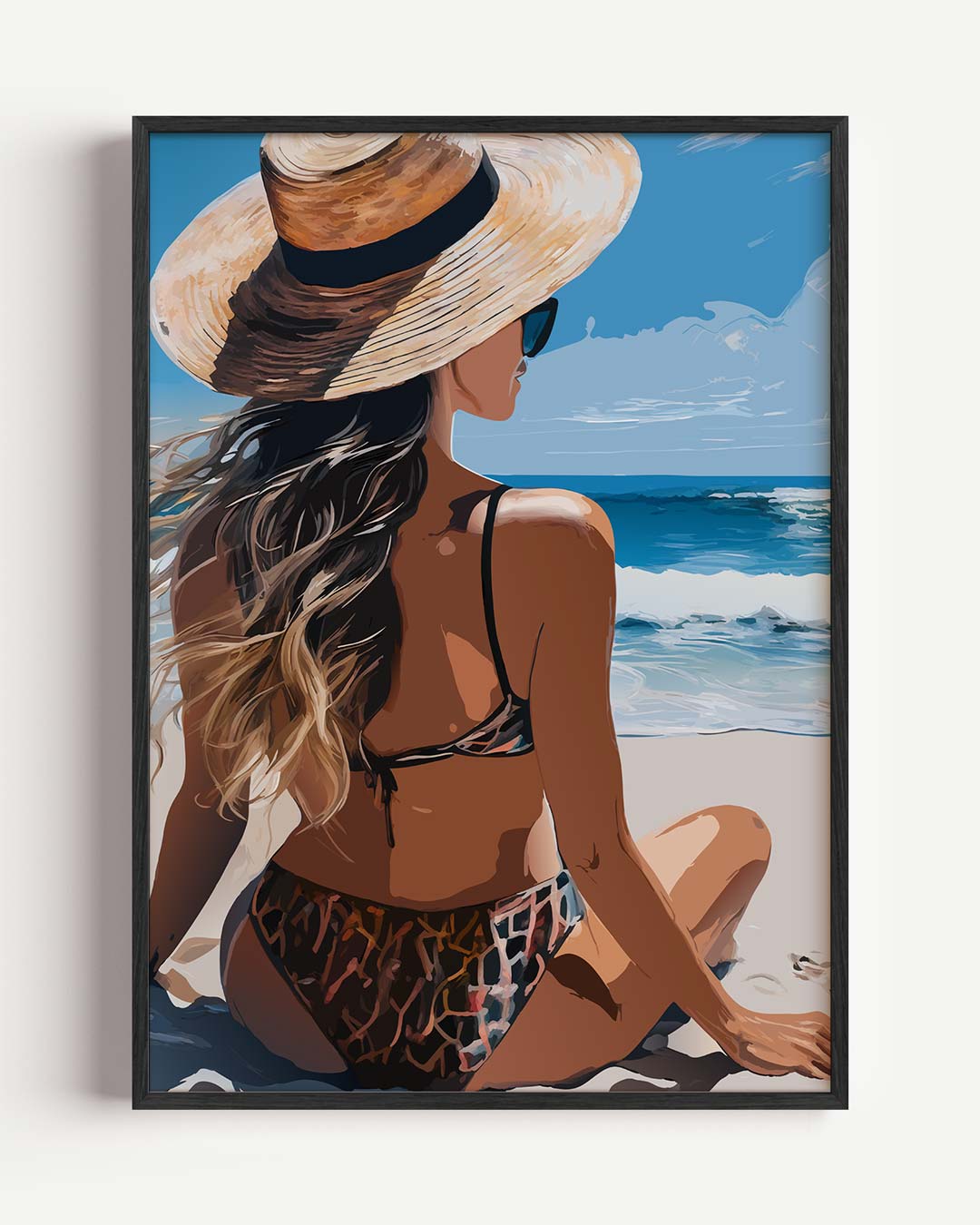 Zomerse Stranddag Poster-WallArtistic