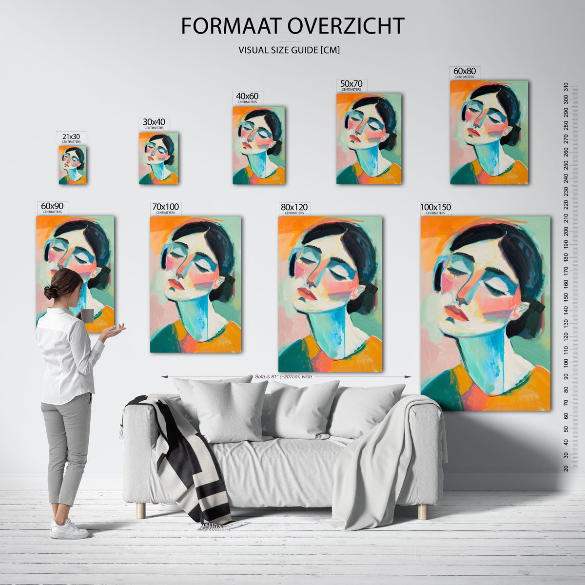 Vrouwelijk portret Poster