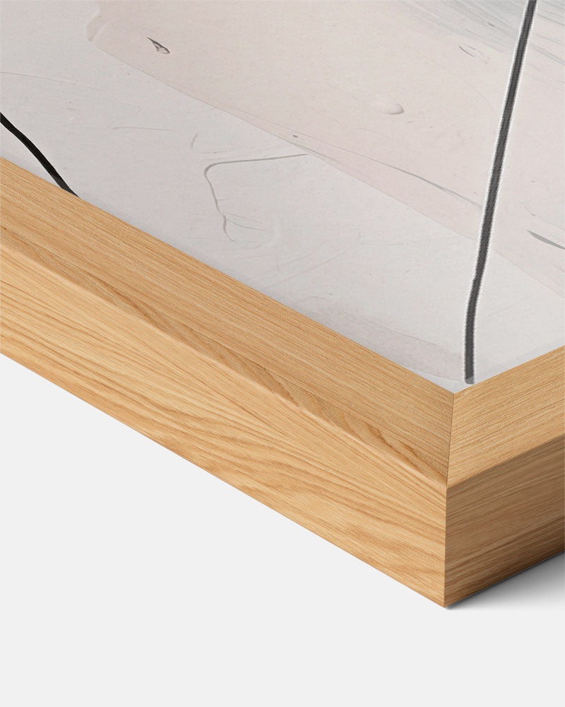 Moderne Abstracte Zwart-Witte Kunstposter-WallArtistic