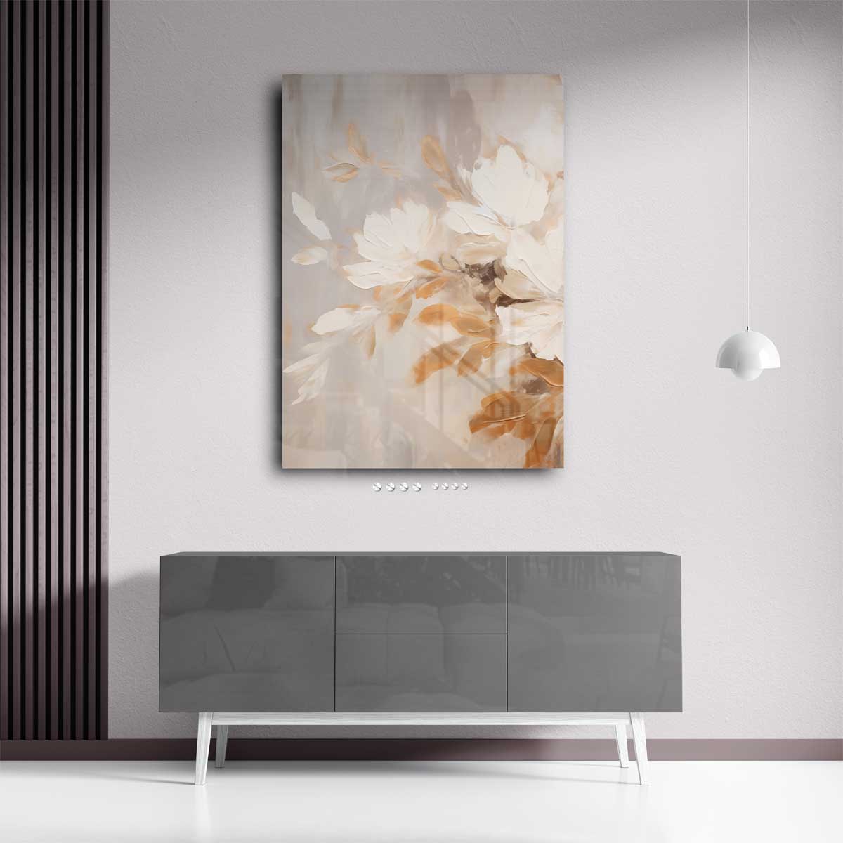 Bloemrijke Subtiliteit Kunstwerk-canvas-dibond-plexiglas-wanddecoratie-WallArtistic