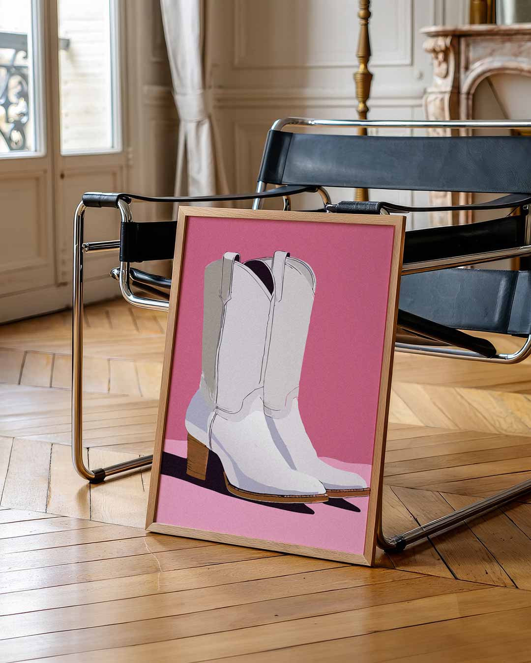 Stijlvolle Cowboylaarzen Poster