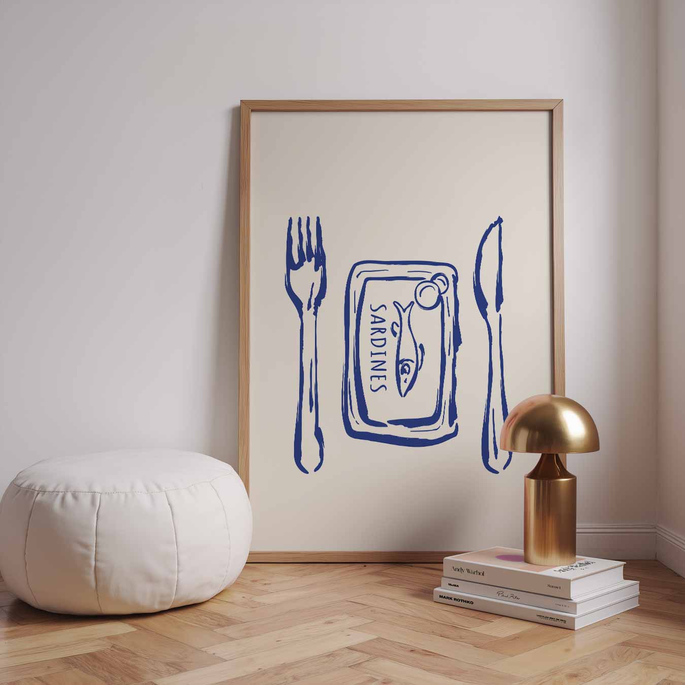 Vis en Tafel Poster-WallArtistic