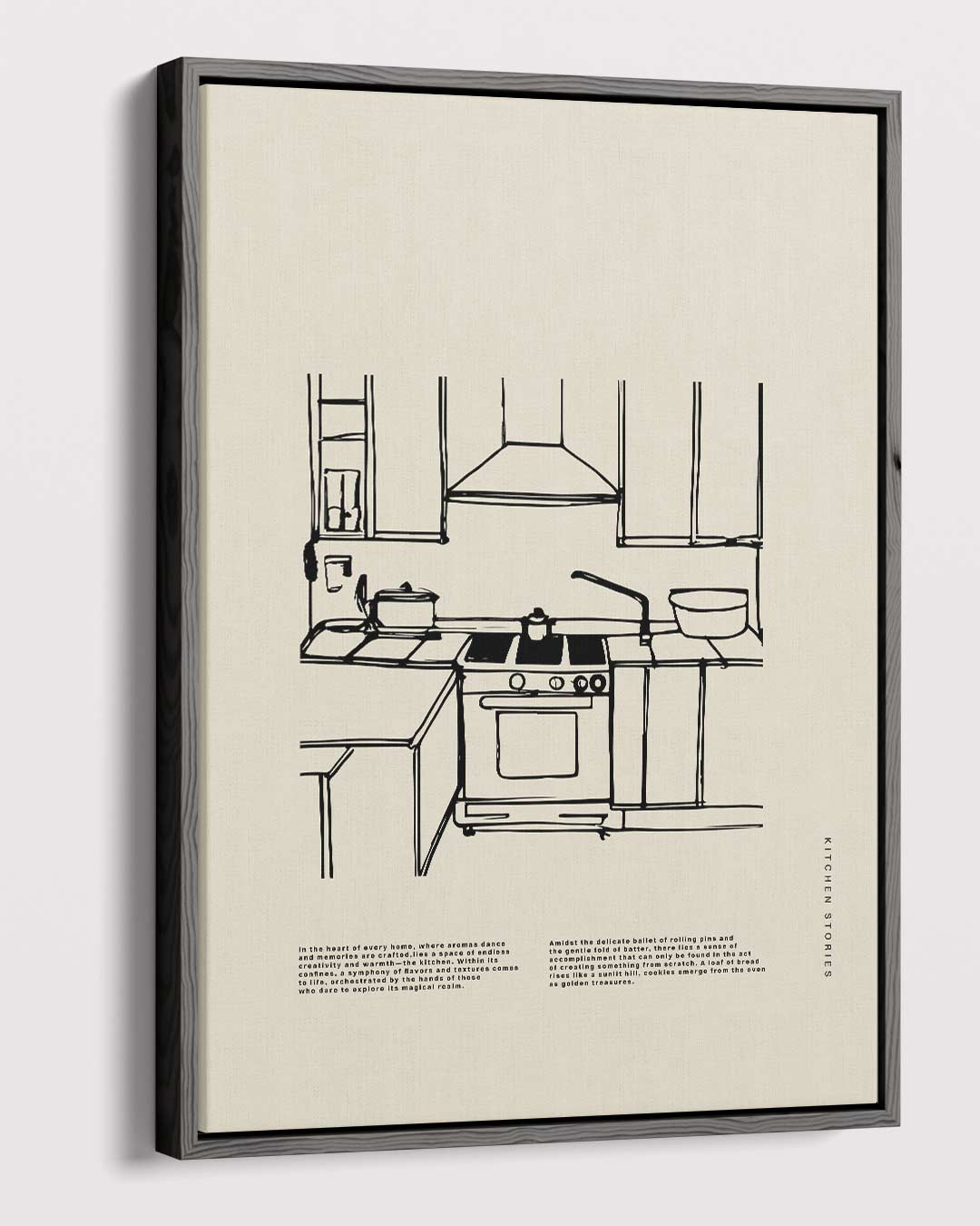 Keukenverhalen in Lijnen Kunstwerk-canvas-dibond-plexiglas-wanddecoratie-WallArtistic