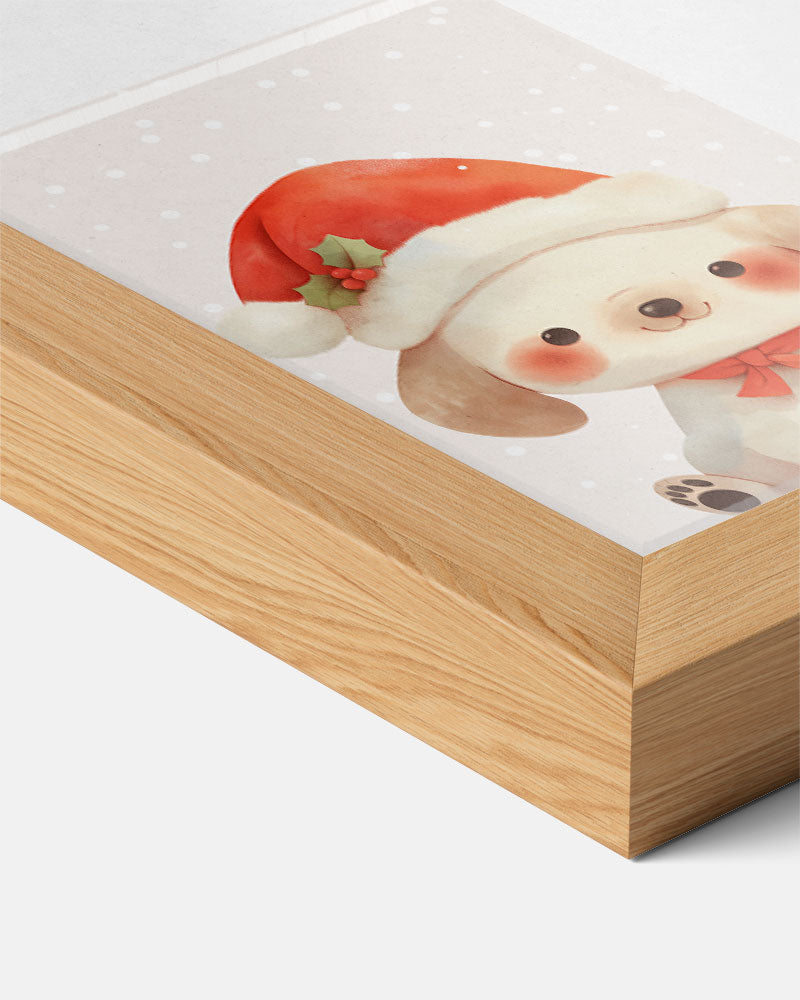 Schattige Kerst Puppy Poster