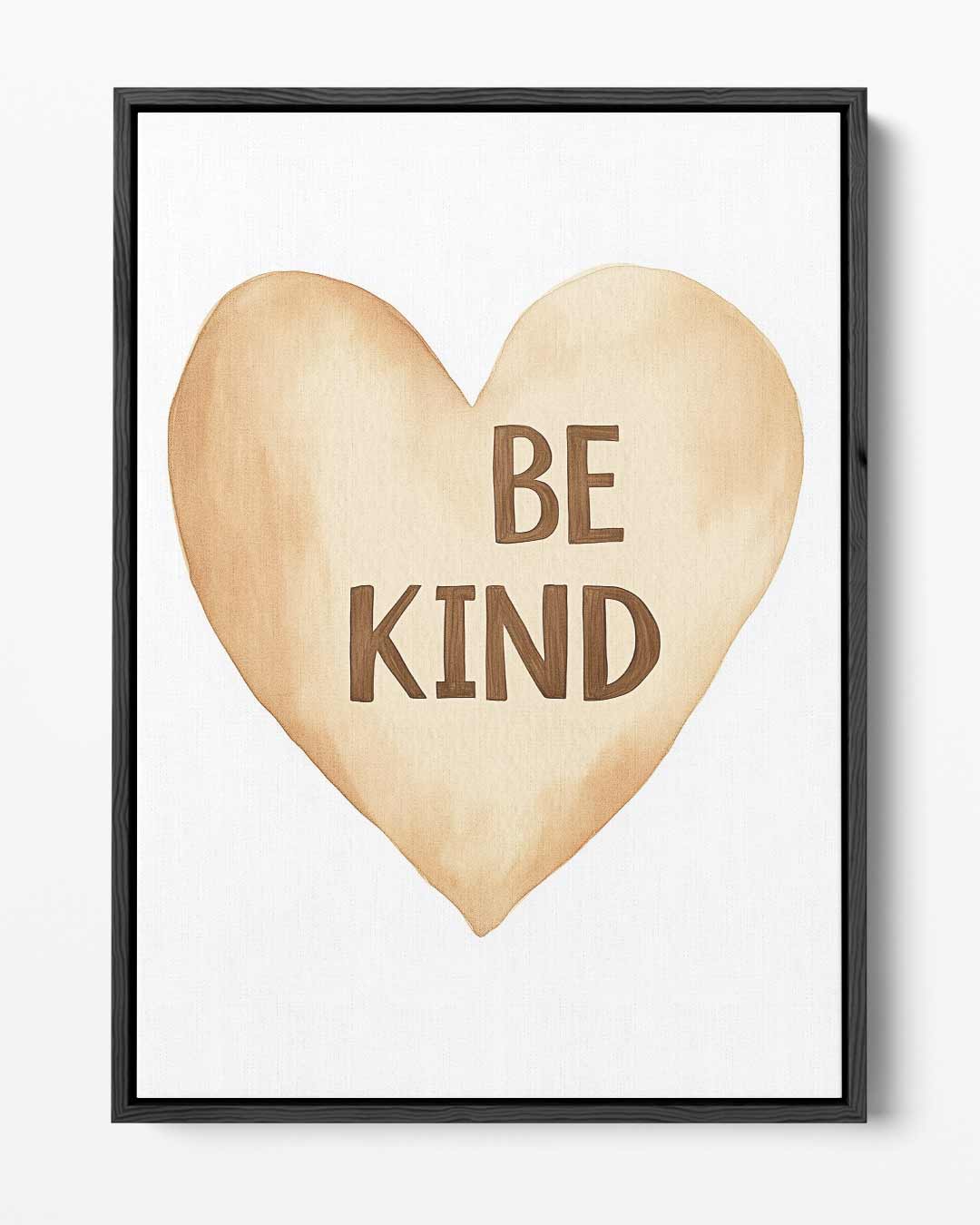Hartverwarmende Be Kind Poster Kunstwerk-canvas-dibond-plexiglas-wanddecoratie-WallArtistic