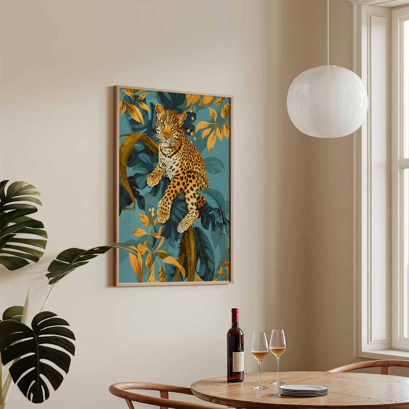 Tropische Luipaard Poster