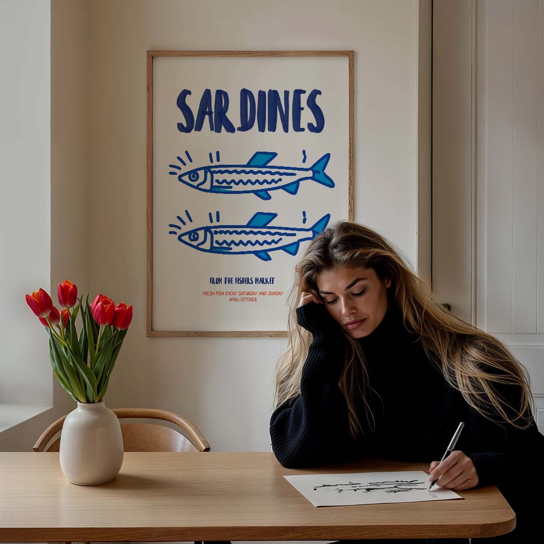 Sardines Marktpromo Poster-WallArtistic