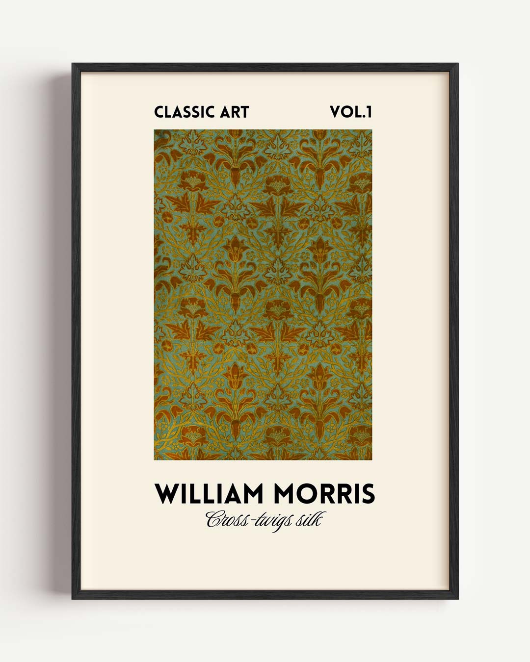 William Morris Cheadle Design Silk Poster-WallArtistic